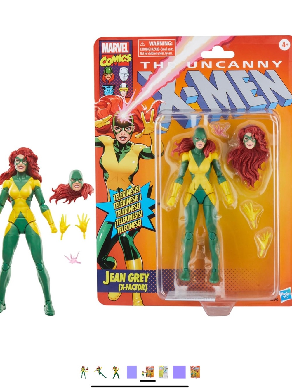 Jean Grey X-Factor Action Figure — Green & Yellow Marvel